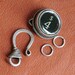 SALE 2 Typewriter key Hook Clasps sets Antiqued silver nickel color Awesome for bracelet and/ or necklace closures, Vintage look