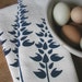 Organic Linen Tea Towels-Lupine-Set of Two- Seconds Sale- Dish Towels