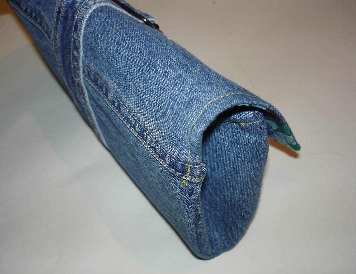 Denim clutch purse Reserved for Milly K.