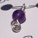 Pendant- Amethyst Argentium Sterling Silver Wire Wrapped Pendant