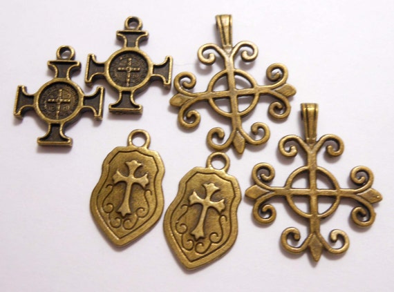 Brass etsy pendants Beads Pendants Brass Findings Brass cross Cross Cross    Brass Pendants