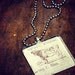 vintage cow glass pendant