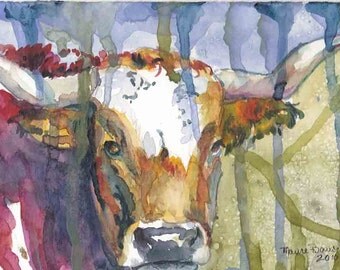Watercolor Art Print by Maure Bausch