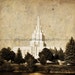 Distressed LDS Idaho Falls Temple Custom Print