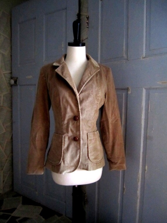 Vintage 1970s Jacket Vintage Corduroy Jacket by SassySisterVintage