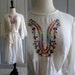 1970s Hippie Dress, 1970s Embroidered Mexican Dress MED LG