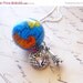 Globe Necklace, World Traveler Charms, Eiffel Tower in Silver