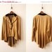 SPRING SALE Bronze Blazer with Coattails- Black Velvet Collar