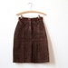 Espresso Suede Skirt