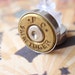 Sterling Bullet Earrings F.C. 9mm.. Premium Bullet Shell Earrings Two Tone silver Gold & Silver Sterling Silver post stud