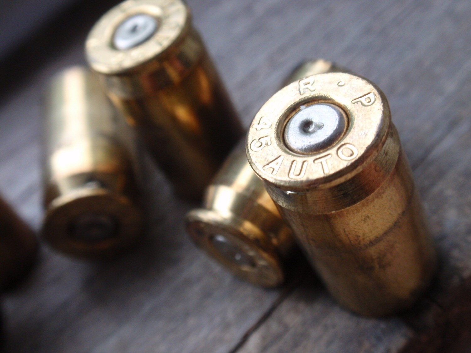 45 cal Empty brass shells bullet casings dozen gun