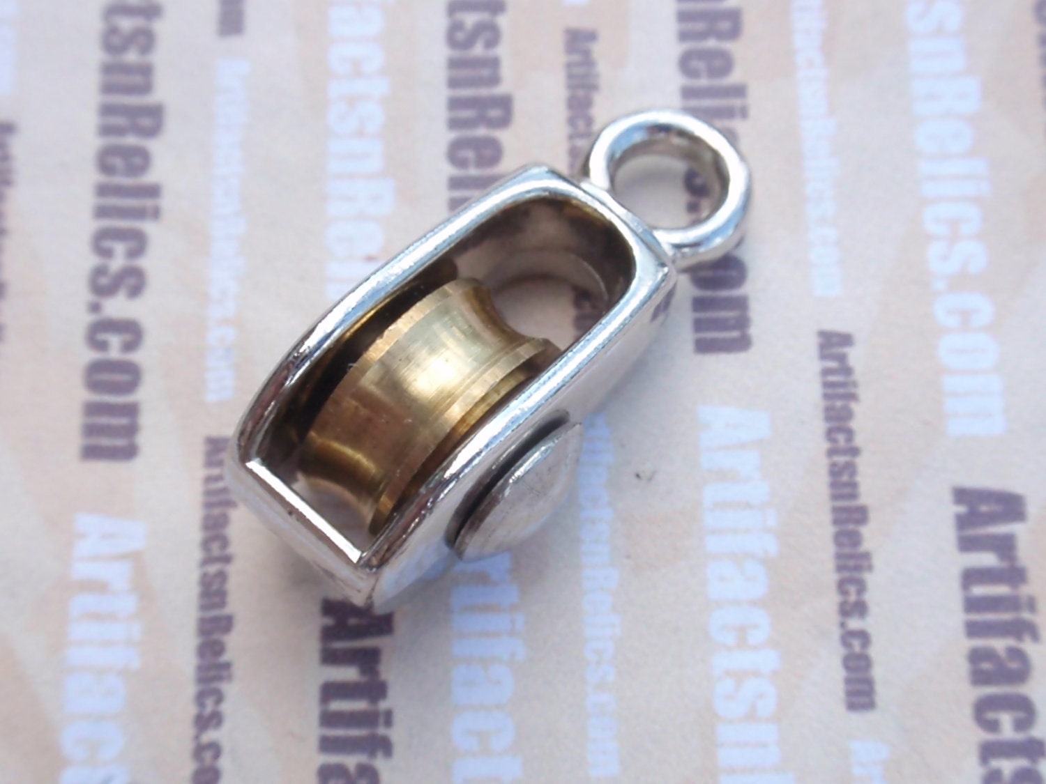 Miniature Pulley Tiny 1/2 Pulley Brass and Nickel