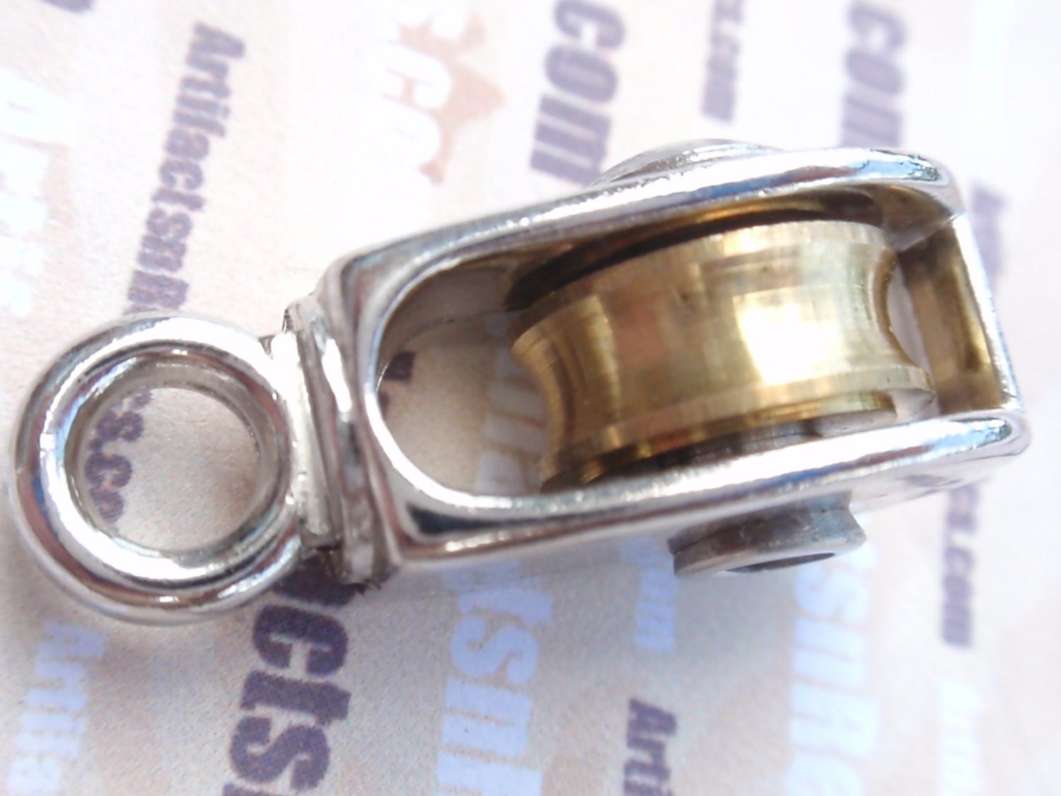 Miniature Pulley Tiny 1/2 Pulley Brass and Nickel