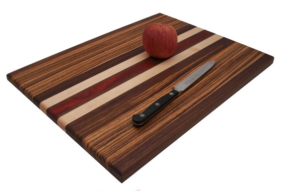 Items similar to Beautiful Zebra Wood Cutting Board on Etsy