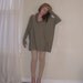 Off Shoulder Sweater Plus Size Tunic Over Sized Boxy Tee Long Sleeve Maternity Top - (Neutral Colours) - XS - XL - Made to Order