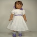 18 Inch Doll Clothes American Girl - White Eyelet Dress