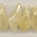 Yellow jade calla lily drops 2-16 inch strands, Jadey-1057