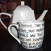 Hand Painted Mug Alice in Wonderland Six Impossible Things