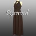 RESERVED for Phyllis -- 2 Long Full Flowing Free-Style Bridesmaids Dresses in brown
