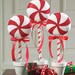 Sewing Pattern McCall's M5262 Red and White PEPPERMINT CANDY Christmas Topiary, Ornaments & Decorations