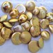 Vintage Buttons Metal Brass Gold Tone with Shanks Destash