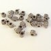 Supplies Destash Silver Bali Beads Spacers with Loop Lot