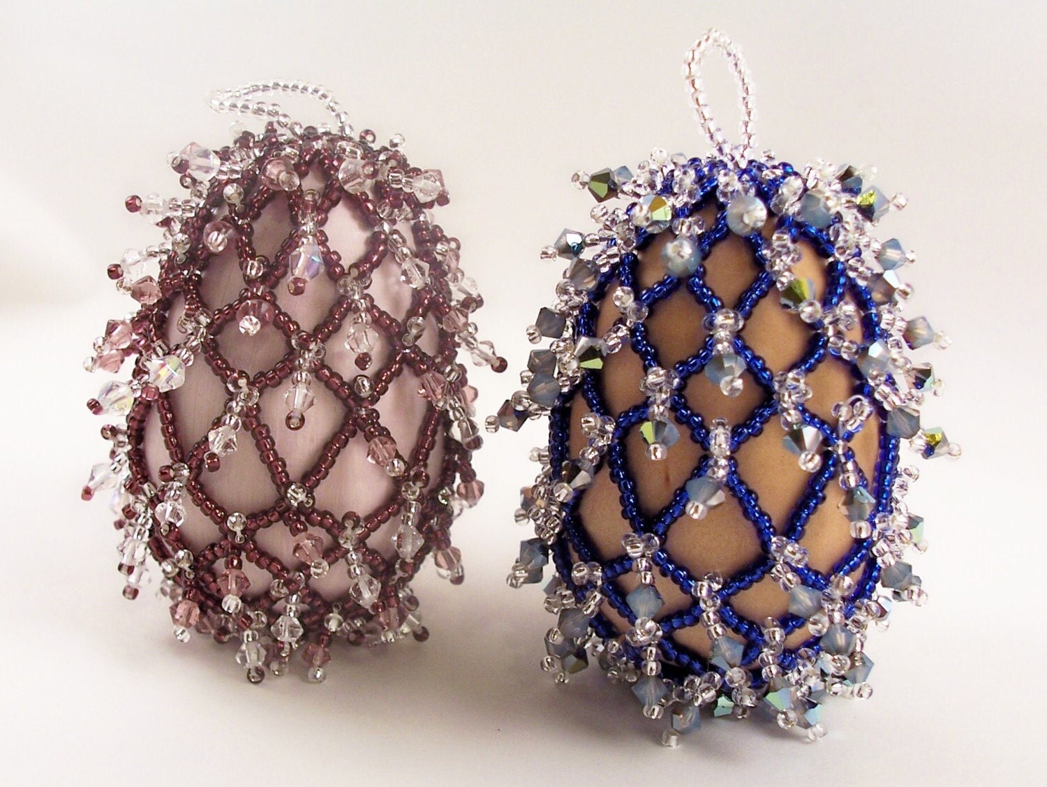 Easter Elegance Beaded Egg Pattern Beading Tutorial in PDF