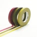 Japanese Washi Masking Tapes / 6mm Slim Bracken Green, Burgundy and Olive (E) for Decorations, Gift Wrapping, Baby Shower, Weddings