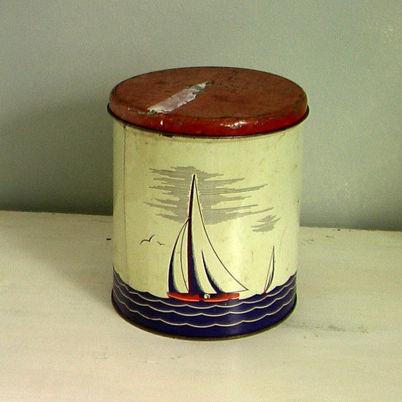 Vintage Nautical Canister Set