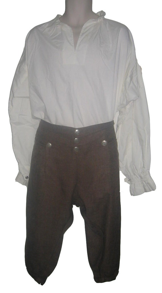 Men's Linen Breeches 18th century by HiddenDirkMercantile on Etsy