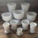Milk Glass Wedding Collection 10 pieces