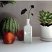Slip Cast Porcelain Bottle with a Chevron Pattern