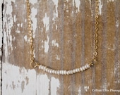 Bride or Bridesmaids Custom Seed Pearl Necklace on 14k Gold Filled Chain | Dainty Necklace | Seed Pearls | Simple + Dainty | Gifts under 50
