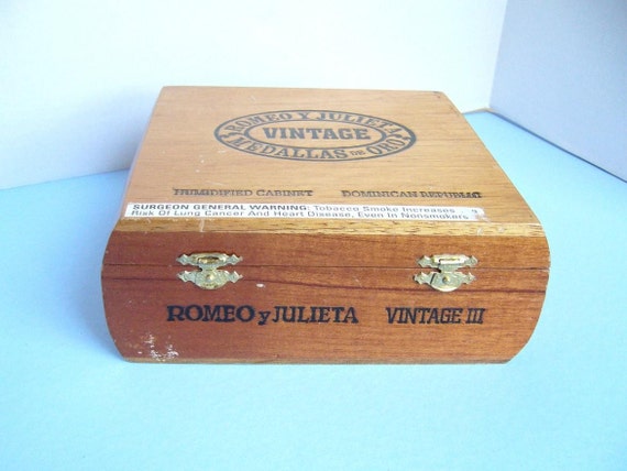 Items similar to Romeo and Juliet Wooden Cigar Box on Etsy