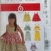 Toddlers Dress, Top, Shorts & Pants Sz 1, 2, 3 McCalls 6017 uncut pattern