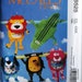 Baby's Animal Blankies McCalls 6525 uncut pattern