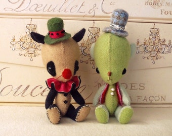 Circus Stufflings PDF Pattern - Dog and Bear - Instant Download