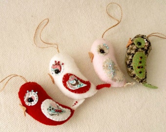 Love Bird Ornament pdf Pattern - Instant Download