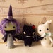 Halloweenie Witch, Bat and Ghost Ornament PDF Patterns