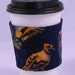 Batik Birds Quilted Coffee Cup Cozy Sleeve