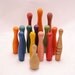 Vintage Bowling Pin Wooden Set
