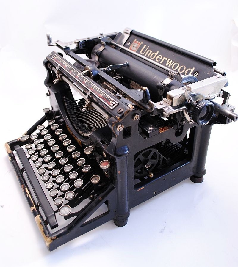 1915 Rare Brass Underwood Number 4 Desktop by SarahAnntiques