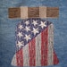 Americana Liberty Bell Embroidered Fabric Block