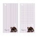 LAST SET: Sale - French Bulldog Lavender Note Pads, Optional Magnetic Backing, Set of 2 Pads, Forty Pages in Each Pad