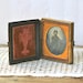 RESERVED Antique Daguerreotype Little Girl Paper Mache Mother Of Pearl Inlay