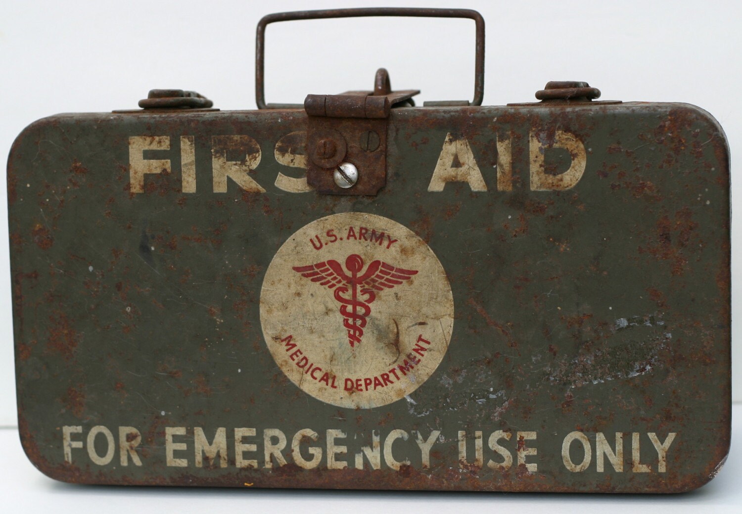 Vintage World War II First Aid Kit Tin