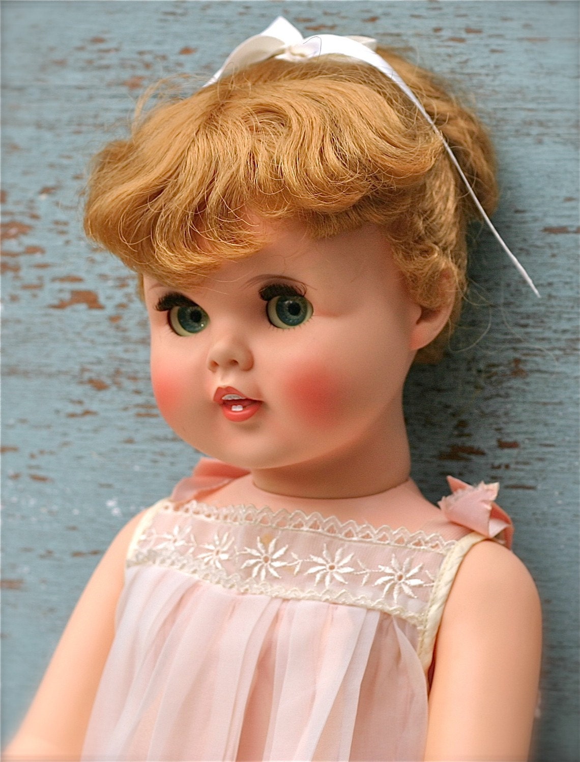 Vintage Little Girl Toodles Doll 24 1960 Near Mint