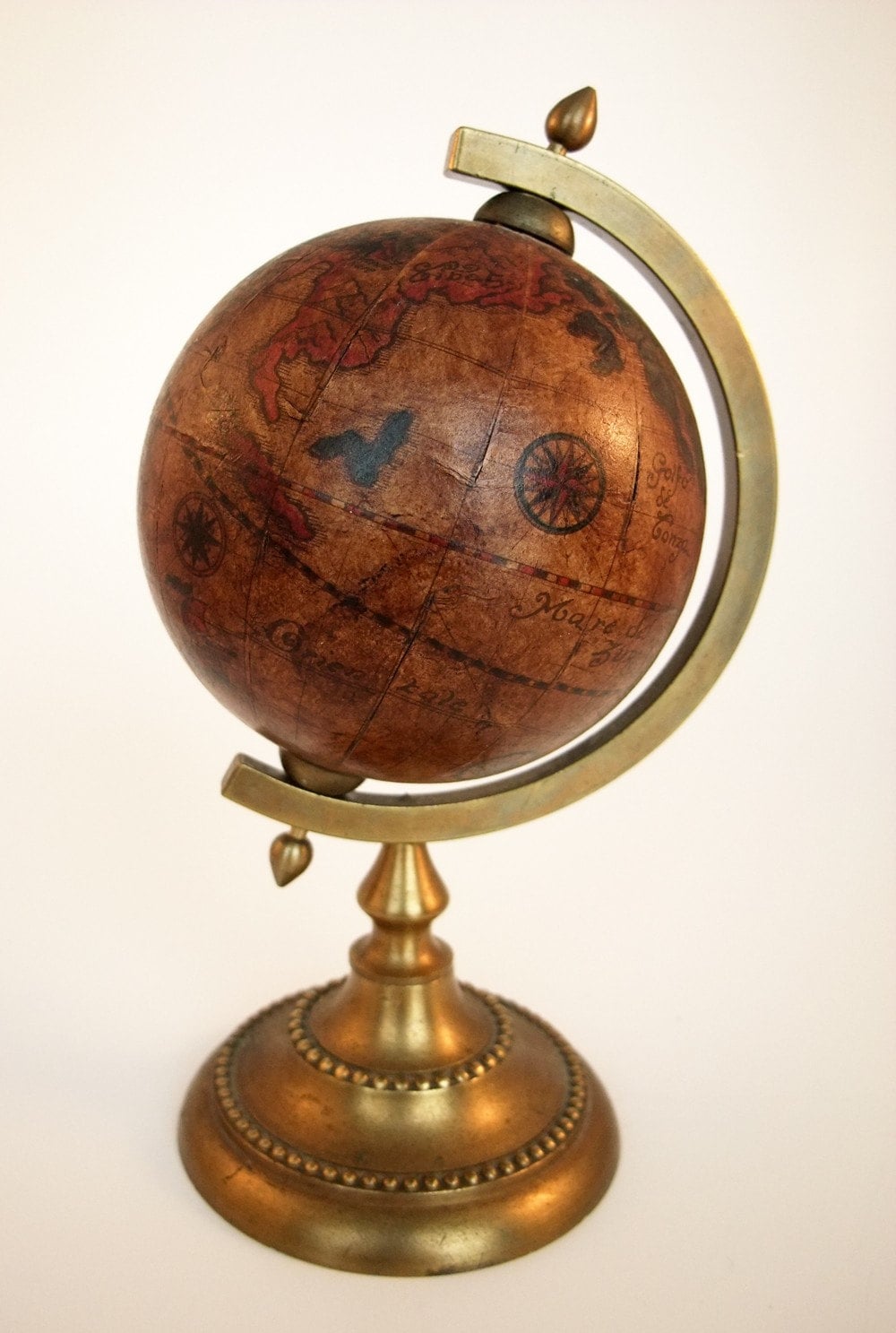 Vintage Globe Old World made in Italy small 1960s