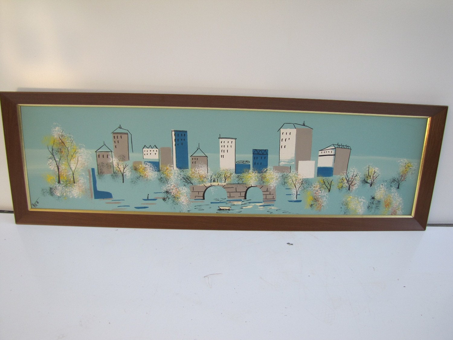 LARGE 1950 S Carlo Of Hollywood Painting Mid Century   Il Fullxfull.235205488 