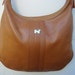Vintage 70s NINA RICCI Tan Leather Bag